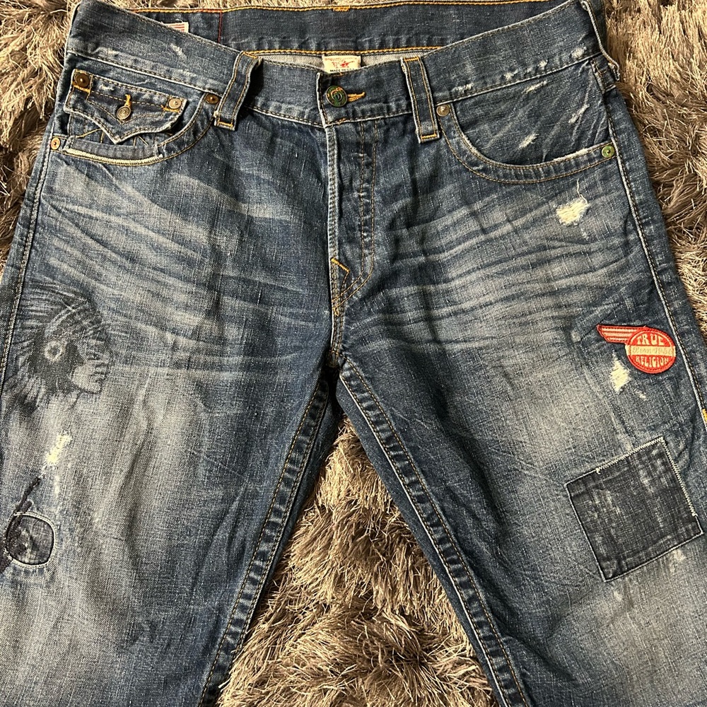 True Religion. Men’s Denim Shorts. Size 36.